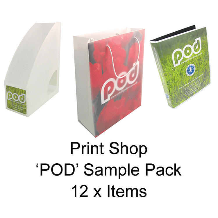 POD SAMPLE PACK - 11 x Print Shop Items