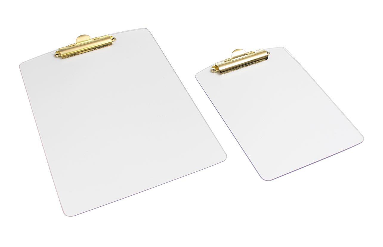 Clear Acrylic Clipboard A4