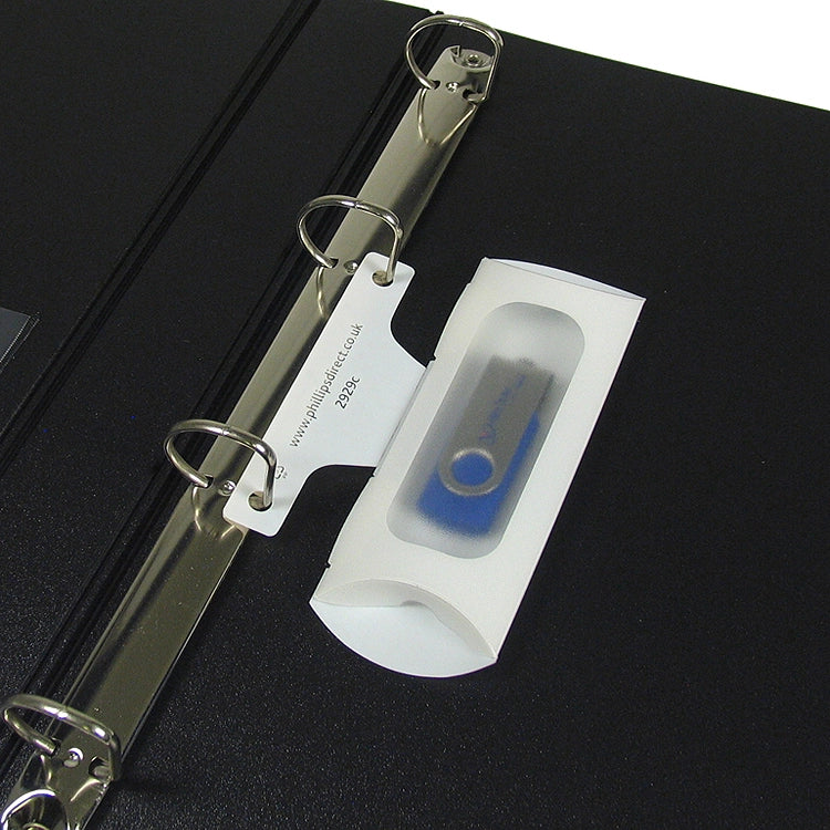 USB Memory Stick Holder for UK Ring Binders
